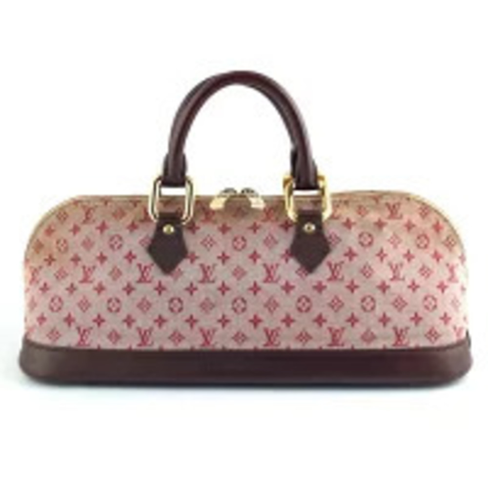 Louis Vuitton Alma Long Handbag Monogram Cerise Red
